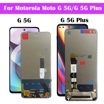 100% - os Vizsgálat A Motorola Moto G 5G /G 5G Plus LCD Kijelző + érintőképernyő Digitalizáló Közgyűlés Képernyő Cseréje Ingyenes Szállítás