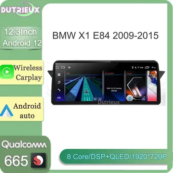 12.3 Hüvelykes Android 12 BMW X1 E84 2009-2015 CIC Rendszer Képernyő a GPS Carplay Sztereó Rádió TV Multimédia Lejátszó Navigáció
