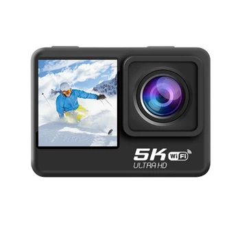 1Set Wifi Anti-Shake 5K Akció Kamera Búvárkodás Anti-Shake Vízálló minikamera Műanyag