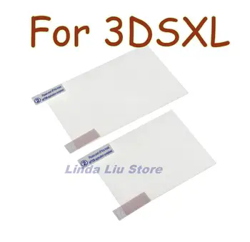 2sets/tétel Felső Alsó HD Tiszta Védő Fólia Felületét Borító Cseréje a 3DS XL LL LCD Képernyő Védő Bőr Film
