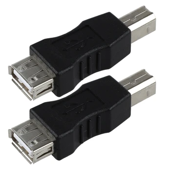 2X USB-A Típusú Nő-USB B Típusú Férfi Adapter