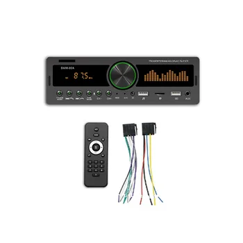 4Channel 60W Bluetooth autórádió Autós MP3 Lejátszó Multifunkciós Plug-in U Lemez autórádió Multi-Color Funkció Autó