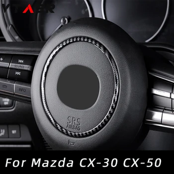 A Mazda CX-30 CX30 2019-2021 CX-50 CX50 2022-2023 Belső Kormánykerék Gyűrű Borító Matrica Díszítés Dekoráció