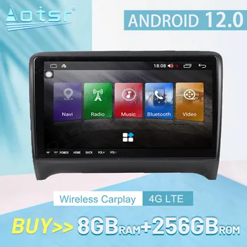 AUDI TT 2008 - 2014 CARPLAY Android 12 Autó Rádió Sztereó Receiver Autoradio Multimédia Lejátszó GPS Navigációs