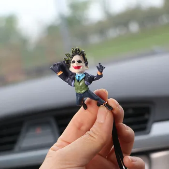 Autó Belső Díszek, Kiegészítők, Hot Toys Figura A Film Batman-Joker Auto Visszapillantó Tükör Lóg Függő Dekoráció