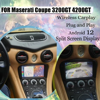 Autó Rádió Sztereó Receiver Android 12 Maserati Coupe 3200GT 4200GT 2004 2005 2006 2007 GPS Autó Intelligens Rendszer fejegység