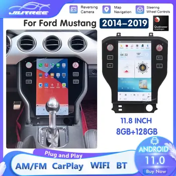 Autórádió Android 11 Multimédia Ford Mustang 2014 2015 2016 2017-2019 Tesla 4G GPS Navigációs sztereó Lejátszó fejegység