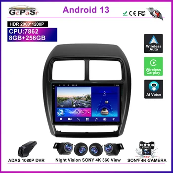 Autórádió Multimédia Android 13 Mitsubishi ASX 1 2016 - 2022 GPS Navigációs Videó Lejátszó Carplay Sztereó Nem 2din DVD WIFI, BT