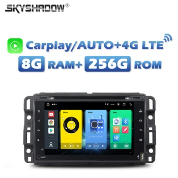 Carplay Auto Autós DVD-Lejátszó SIM Android 13.0 8G+256G GPS, Rádió, wifi, Bluetooth GMC Chevrolet Tahoe YUKON Acadia Buick Enklávé
