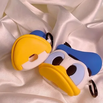 Disney Rajzfilm-Donald Duck Fejhallgató Esetében Airpods 1 2 3 Szilikon Airpods Pro 2 Vezeték nélküli Bluetooth Fejhallgató Esetben Ajándék