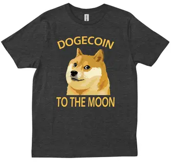 Dogecoin, Hogy A Hold Digitális pénz, Barátok, Család Ajándék Új Divatos póló hosszú ujjú