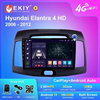 EKIY X7 DSP Android 10 autórádió Hyundai Elantra 4 HD 2006-2012 AI Hang, Multimédia Lejátszó Auto Carplay Navigációs DVD