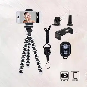 Fekete Mini Polip Állványra a Fényképezőgépet, Mobil Telefont - A Tökéletes Asztali Állvány A Fotózás NeedsIntroducing ou