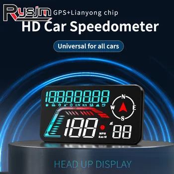 G12 GPS HUD Head Up Display Univerzális Digitális Robogókhoz 2 Riasztási Funkciók Az Összes Autó Auto Elektromos Tartozékok