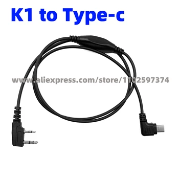 K1 C-Típusú APRS Kábel Audio Interfész Kábel BaoFeng UV5R UV-82 5RA 5RB WOUXUN TYT APRSDroid, Kompatibilis - Android, IPAD