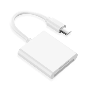 K1AA 2 Az 1-ben Multi Port Hub USB Átalakító C-Memóriakártya-Olvasó Iphone, Android, valamint Laptop