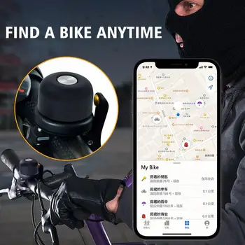 Kerékpár Csengő Apple AirTag Bike Mount GPS Tracker Birtokos Esetben a Levegő Címke Alá Rejtett Csengő Anti-Theft Borító Hüvely