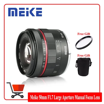 Meike 50mm F1.7 Teljes Keret Nagy fényerejű Manuális Fókusz Lencse Fuji X/Sony E/Canon RF/Panasonic L /Nikon Z/M43 Kamerák