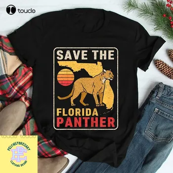 Mentsd meg A Floridai Párduc T-Shirt, Retro Vadon élő Puma Pólót, Retro Póló, Vadvilág Ing, Vintage Xs-5Xl Egyedi Ajándék
