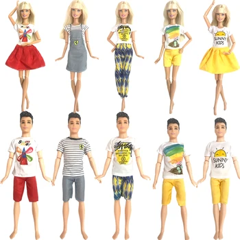 NK 1 Db Baba Ruha Barbie DollAccessories Napi Alkalmi Ruhát, A Ken Baba, Fiúk, Lányok, Gyerekek Ajándékot, Játékokat, JJ