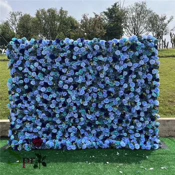 SPR esküvői kiegészítők menyasszony fotózás hátteret mesterséges virág esküvő mesterséges virág fal mat, roll-up, virág wal