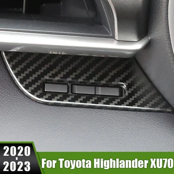 Toyota Highlander XU70 Kluger Hibrid 2020 2021 2022 2023 Rozsdamentes Autó Trip-Reset Odograph Keret Gombot Fedezze Trim Matrica