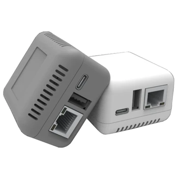 WiFi Hálózat Vezeték nélküli nyomtató Szerver Hálózati USB 2.0 Port Gyorsan 10/100Mbps RJ-45 LAN-csatlakozó Ethernet nyomtatókiszolgáló Adapter