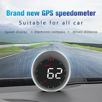 ZQKJ G5 GPS HUD Head Up Display Autóipari Intelligens Elektronikus Sebességmérő Auto Tartozékok Riasztás Funkciót Sebesség Idő Kilométer