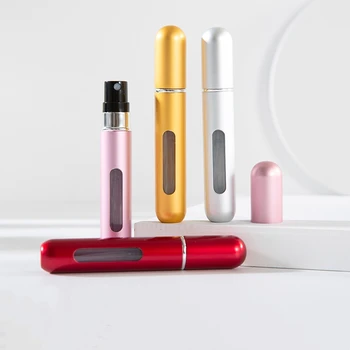 8ml Alsó-Töltő Szivattyú Parfümös Üveg Hordozható Utazási Újratölthető Spray Palackot Mini Üres Kozmetikai Konténerek