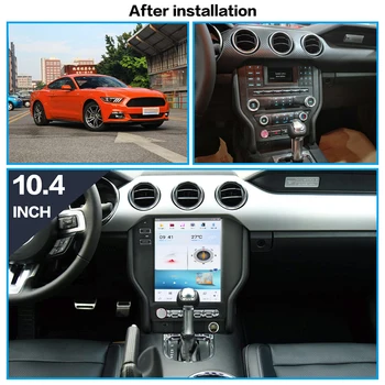 Tesla Stílus autórádió Ford Mustang 2015-2021 DVD Multimédia Lejátszó Sztereó Automatikus GPS Navigációs Carplay DSP 5G WIFI