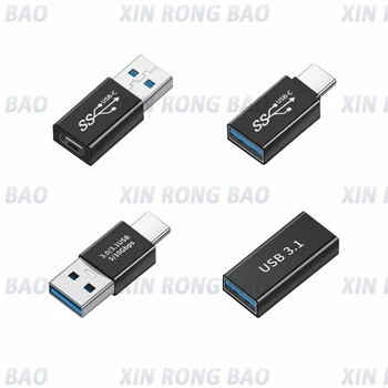 USB3.0 Csatlakozó USB-C-TÍPUSÚ Adapter 5Gbps USB3.1Gen1 Férfi-Nő Átalakító SSD HDD Kábel Extender átutalás Kiterjesztése Plug