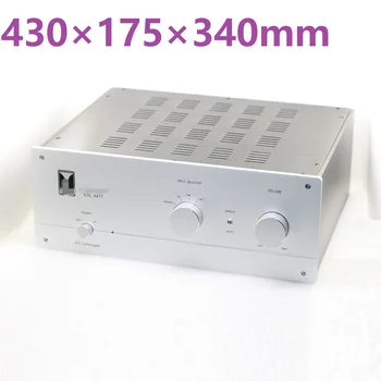 W430 H175 D340, Eloxált Alumínium Alváz DIY Erősítő Előerősítő Erősítő Ház Audio M77 Esetben Fejhallgató DAC Dekóder Burkolat